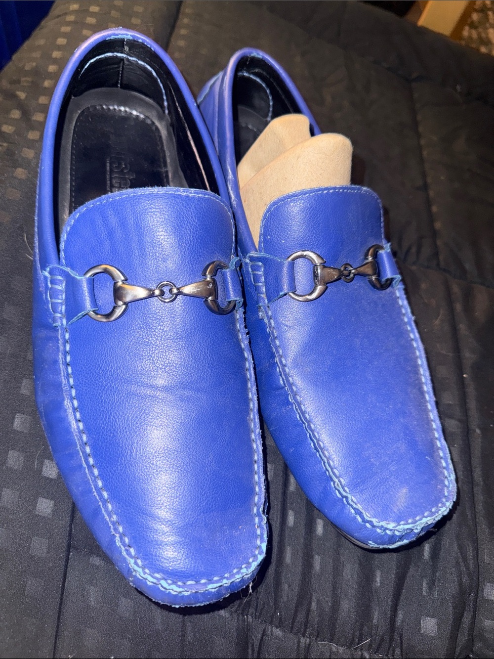 Unlisted Royal Blue Men's Leather Bit Loafers
